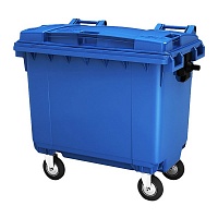 Мусорный бак 1100 литров синий в Калуге выбрать из каталога ПластикПроф